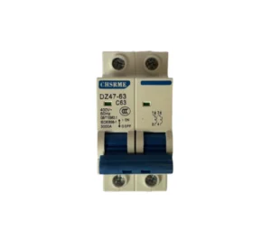 2 pole miniature circuit breaker (mcb) 63a dz47 63 c63 electrical protection