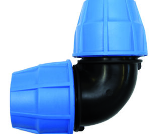 Home hdpe compression elbow 25mm